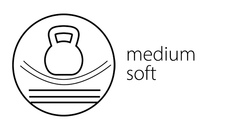 Moderately soft mattress