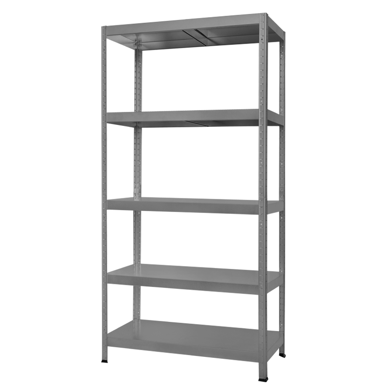 Метален стелаж HARD 180x100x40 см, до 130 кг на рафт - сив, снимка 4