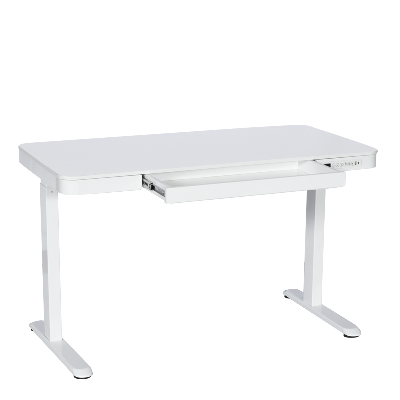 Ергономично регулируемо бюро Carmen CR-118 E - бяло, снимка 4