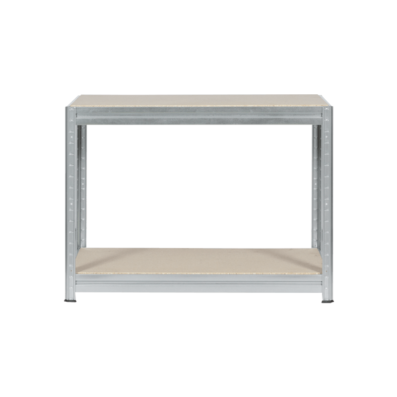 Метален стелаж MEGA 87x160x60 см, до 600 кг на рафт - цинк, снимка 2