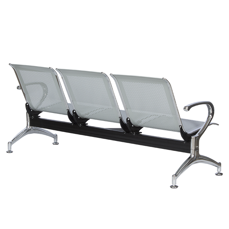 Посетителска пейка с 3 места Carmen CR-1030-3 - сребърна, снимка 5