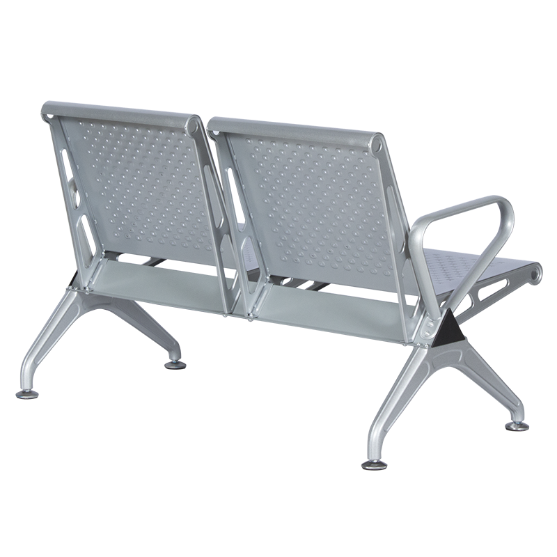 Посетителска пейка с 2 места Carmen CR-1031-2 - сребърна, снимка 5
