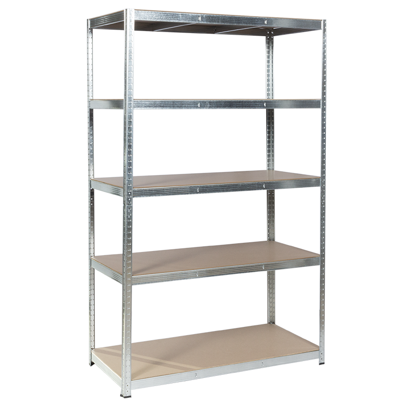 Метален стелаж Carmen CR-1012 - 200х120х60 см, до 250 кг на рафт - цинк, снимка 2