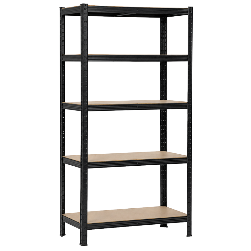 Метален стелаж Carmen CR-1016 - 180х90х45 см, до 250 кг на рафт - черен, снимка 2