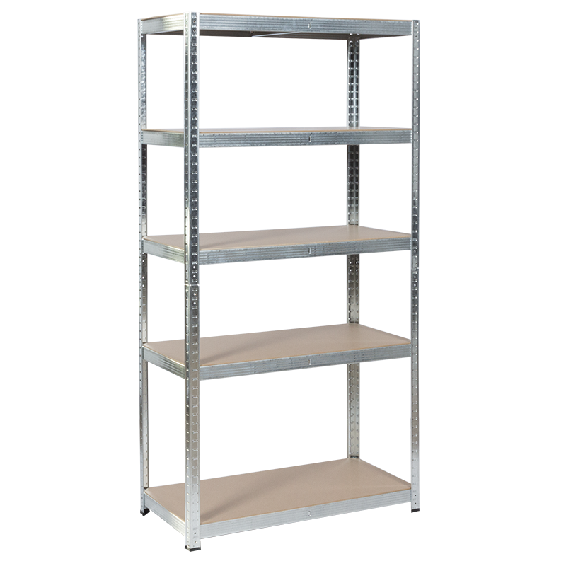 Метален стелаж Carmen CR-1020 - 180х90х45 см, до 275 кг на рафт - цинк, снимка 2
