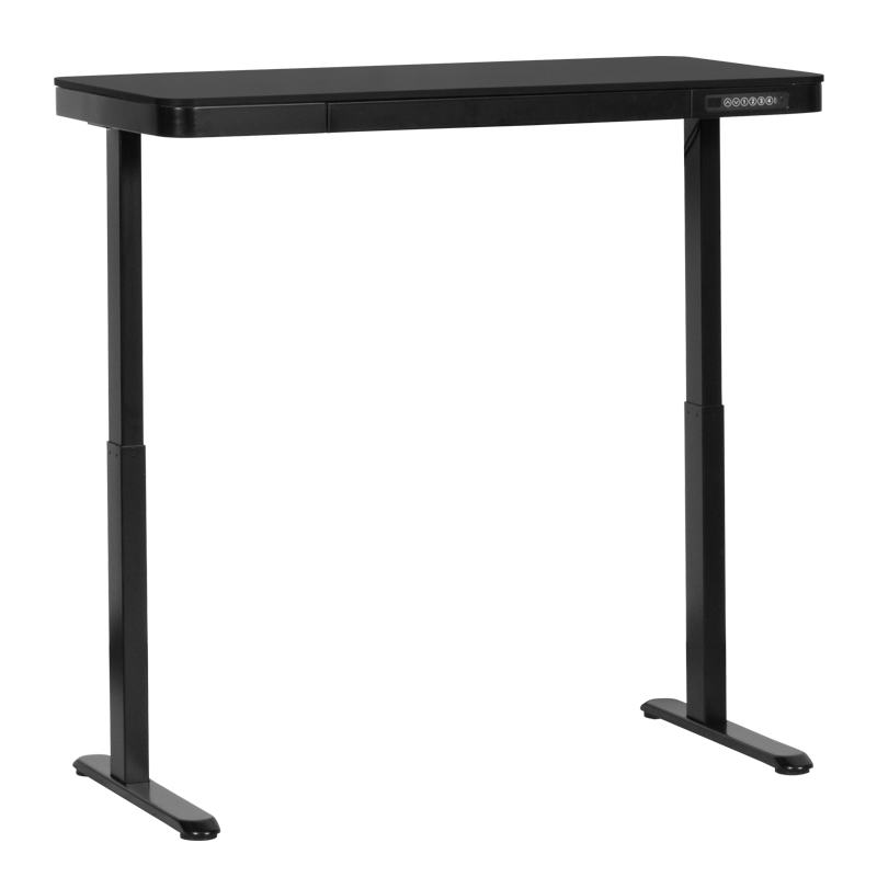 Ергономично регулируемо бюро Carmen CR-118 E - 150 см - черно, снимка 2