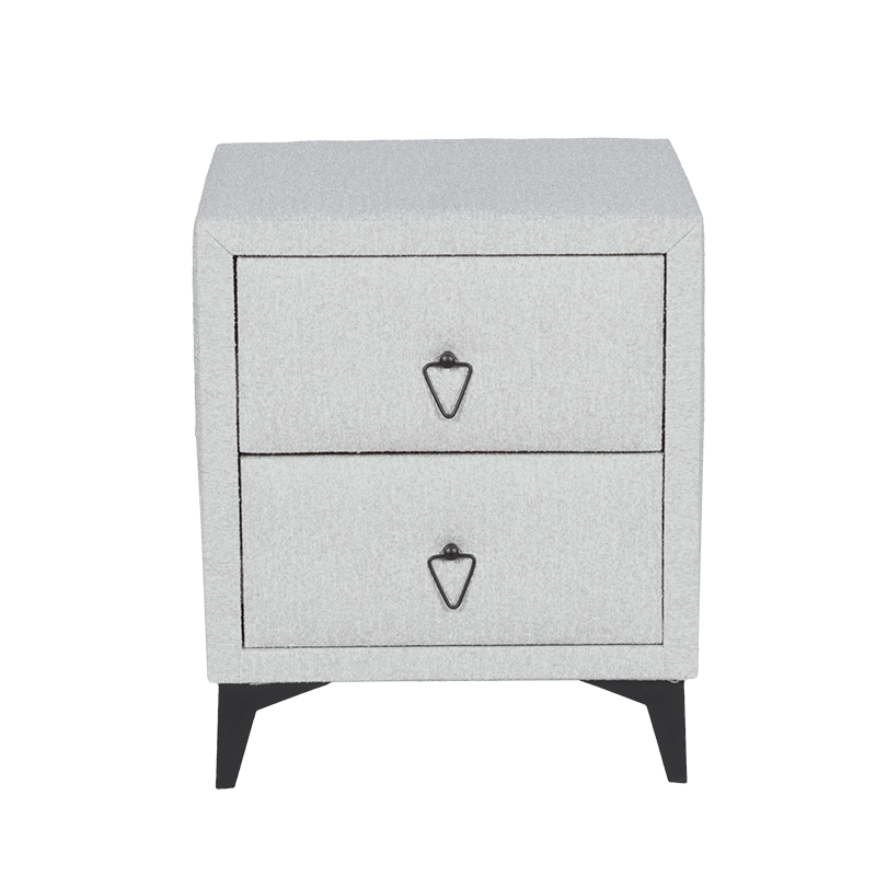 Нощно шкафче за спалня KOLAJEN LINEN - сив 02, снимка 2