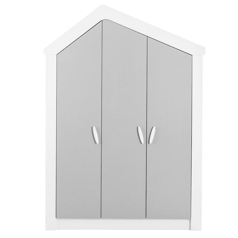 Трикрилен детски гардероб WHITE HOUSE, снимка 2