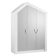 3 doors wardrobe WHITE HOUSE