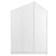 3 doors wardrobe WHITE HOUSE - View 3