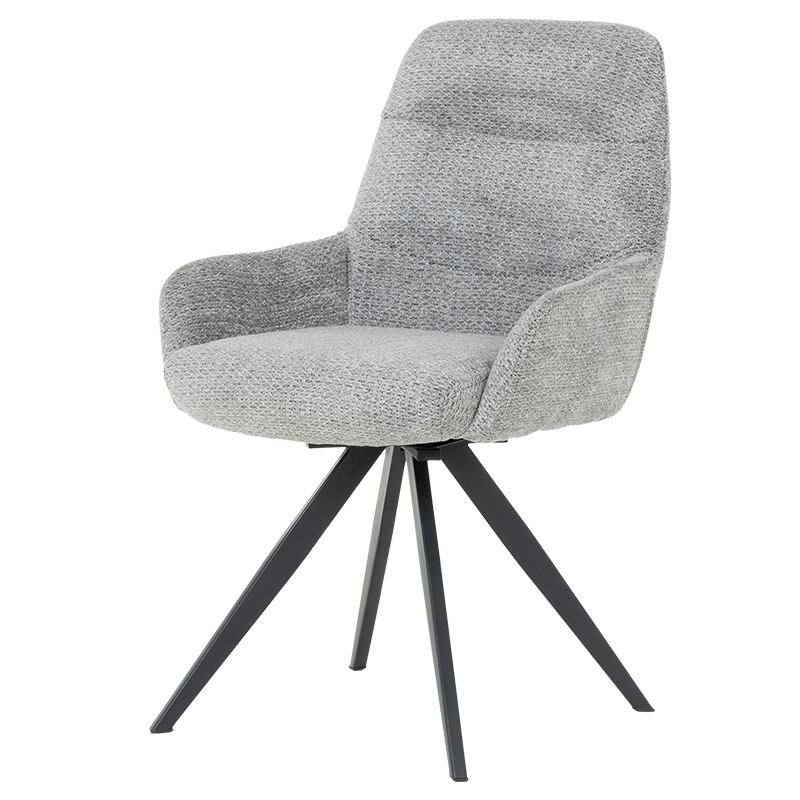 Трапезен стол ASCOT - сив B 90, снимка 3
