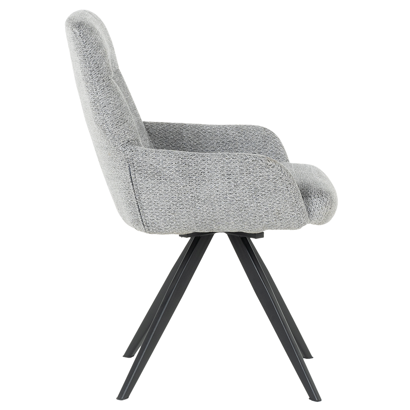 Трапезен стол ASCOT - сив B 90, снимка 4