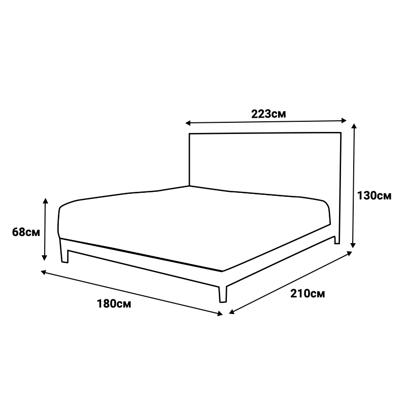 Тапицирана спалня с матрак CANCUN 180 x 200 - лате 06, снимка 6