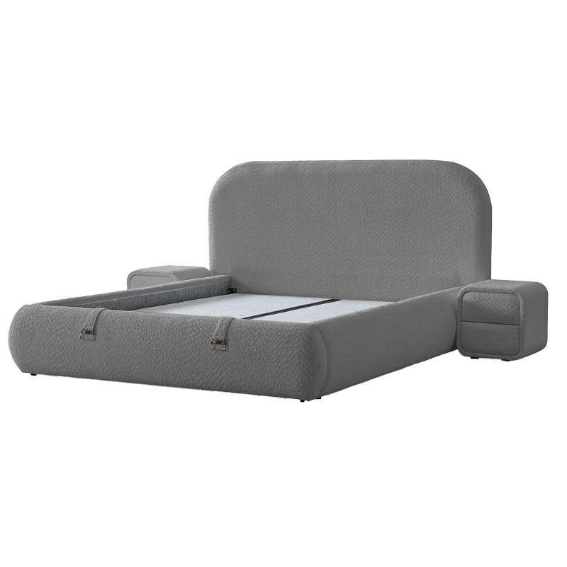Тапицирана спалня с матрак FABER 160 х 200 - антрацит AN, снимка 3