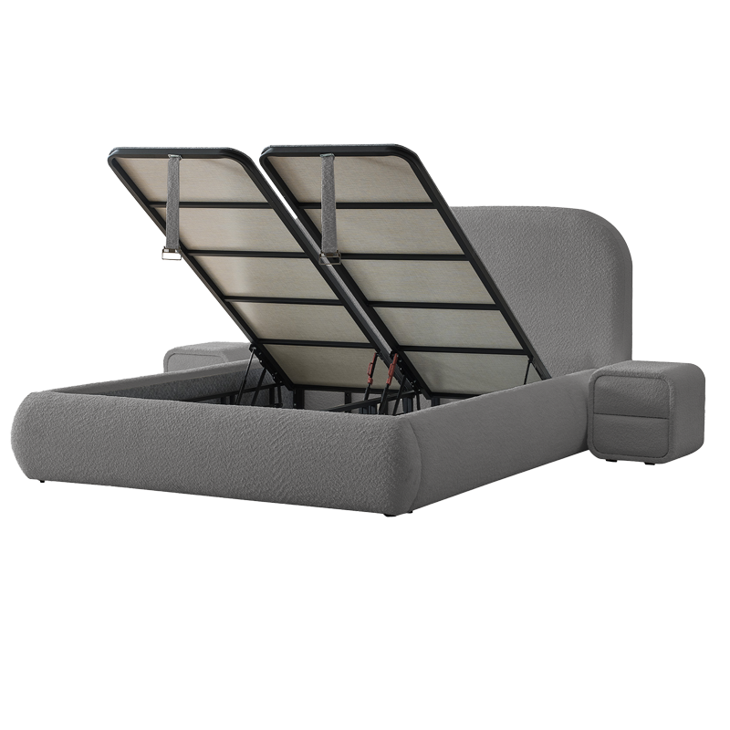 Тапицирана спалня с матрак FABER 160 х 200 - антрацит AN, снимка 4