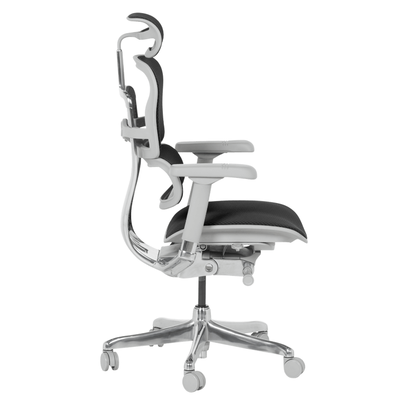Ергономичен стол ERGOHUMAN ELITE 2 - сива рамка - черен – код 3520665, снимка 5