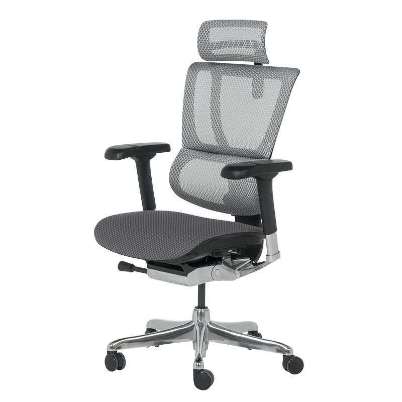 Ергономичен стол ERGOHUMAN IOO ELITE 2 - черна рамка - сив, снимка 4