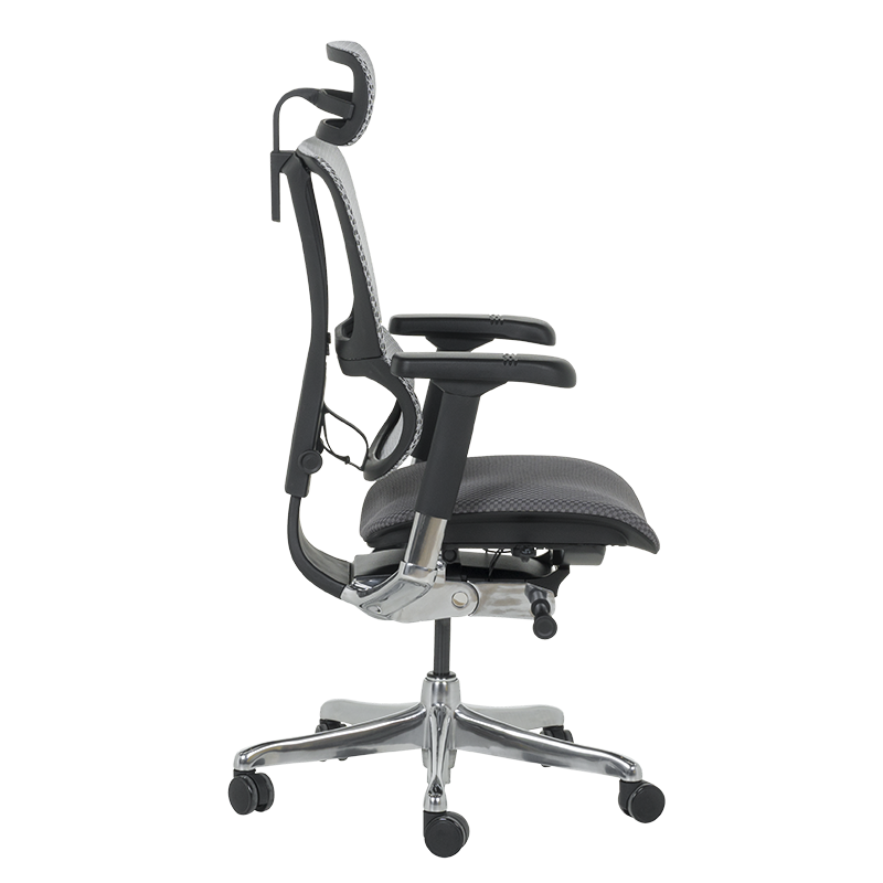 Ергономичен стол ERGOHUMAN IOO ELITE 2 - черна рамка - сив, снимка 5