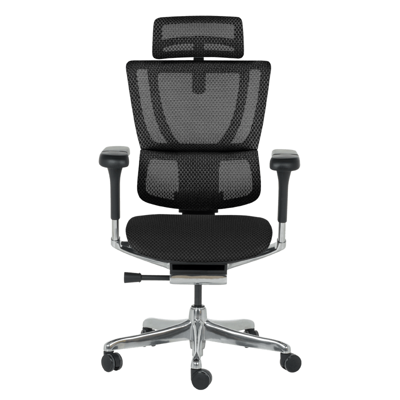 Ергономичен стол ERGOHUMAN IOO ELITE 2 - черна рамка - черен, снимка 2