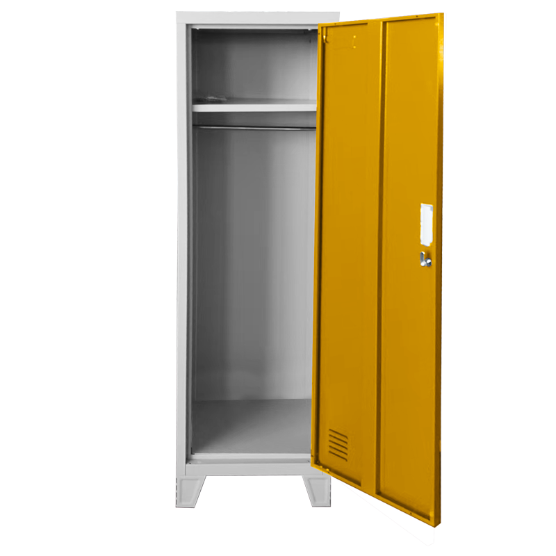 Метален шкаф Carmen CR-1604-1 JZ - Сив / оранжев, снимка 2