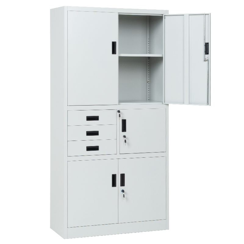 Метален шкаф Carmen CR-1281 Е K - сив, снимка 3