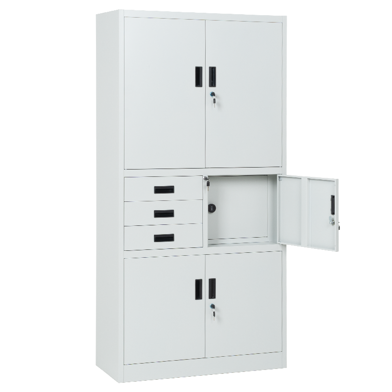 Метален шкаф Carmen CR-1281 Е K - сив, снимка 5