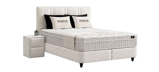 Тапицирана спалня с матрак PAROS 160 х 200 - перла 03, снимка 6