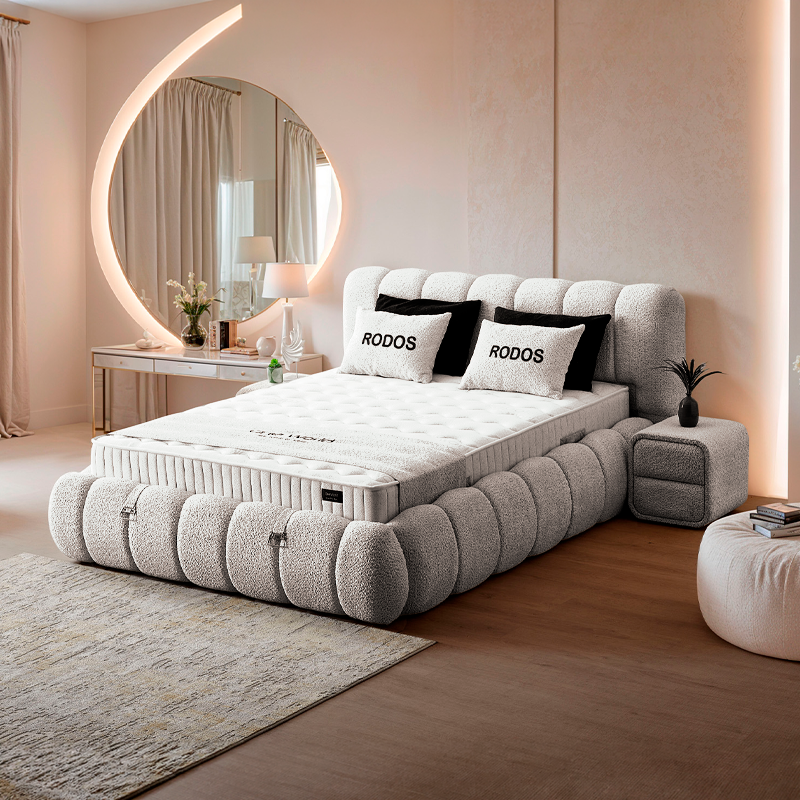 Тапицирана спалня с матрак RODOS 160 х 200 - перла SY, снимка 2