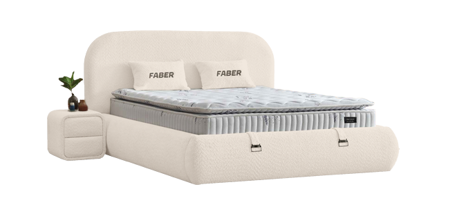 Тапицирана спалня с матрак FABER 180 х 200 - лате 06, снимка 10