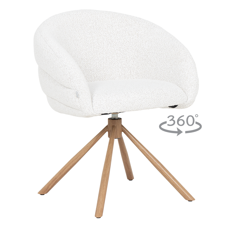 Трапезен стол NAMKA - крем 113 RS1