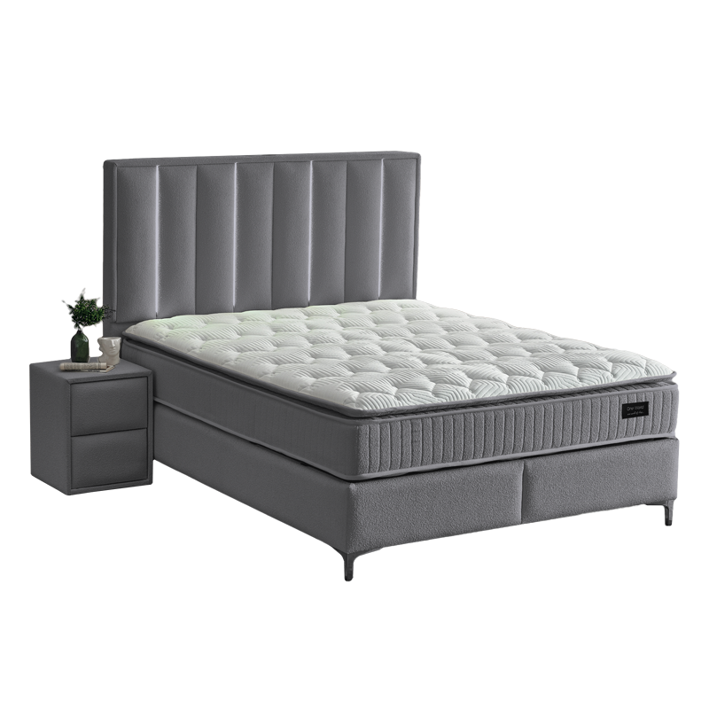 Тапицирана спалня с матрак MINI MOONLIGHT 140 х 200 - графит 16, снимка 2
