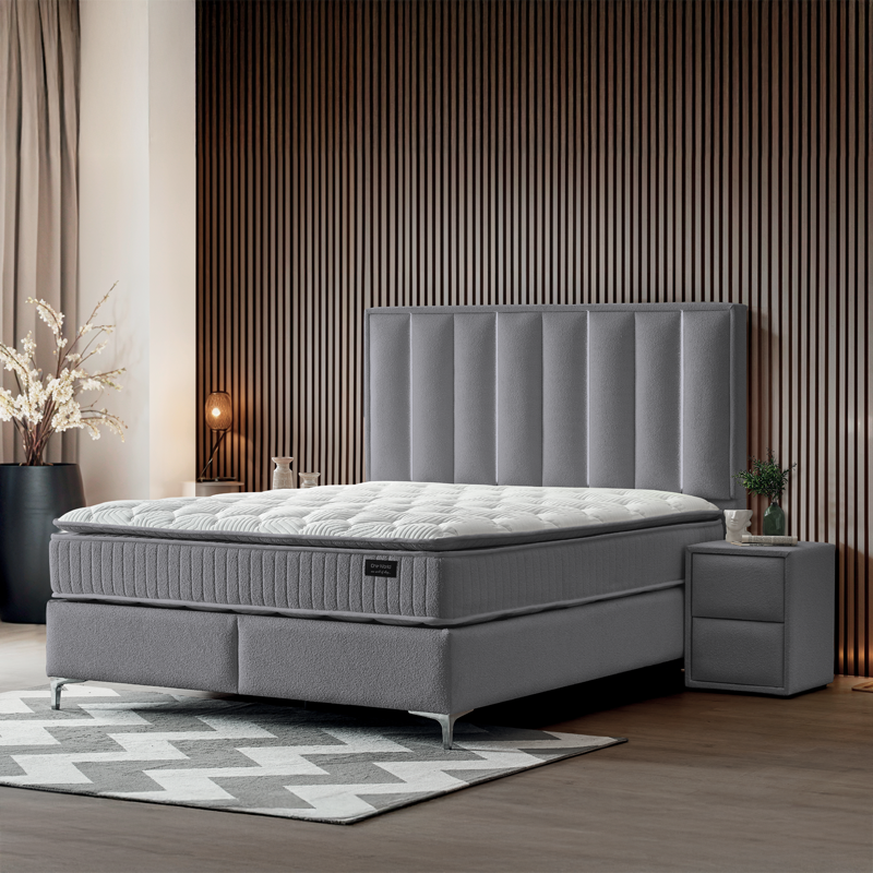 Тапицирана спалня с матрак MINI MOONLIGHT 160 х 200 - графит 16, снимка 6