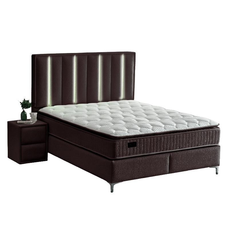 Тапицирана спалня с матрак MINI MOONLIGHT 160 х 200 - антрацит 680