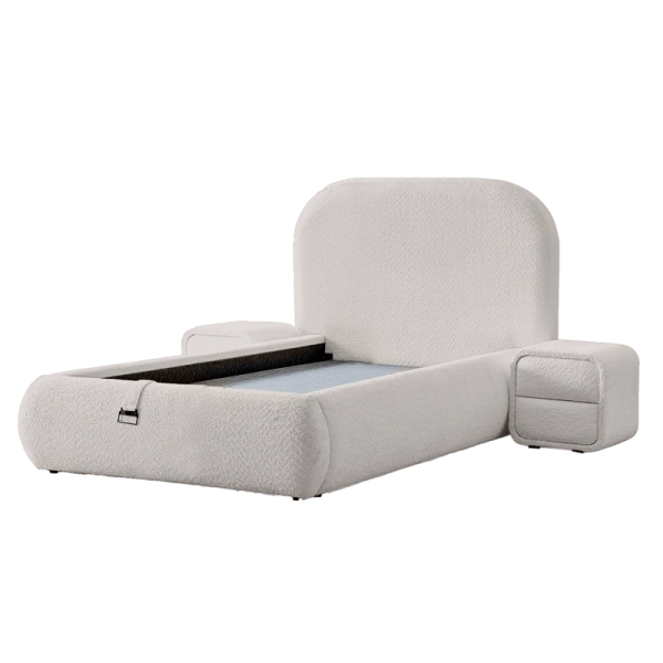 Boxspring bed FABER 90х200 - pearl SY - View 3