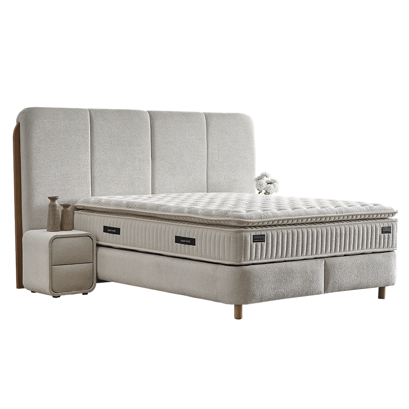 Тапицирана спалня с матрак MONACO 180 x 200 - мистичен пясък 28