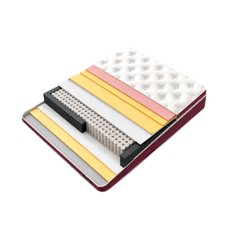 Тапицирана спалня с матрак MINI PUZZLE 160 х 200 - бордо 59, снимка 5