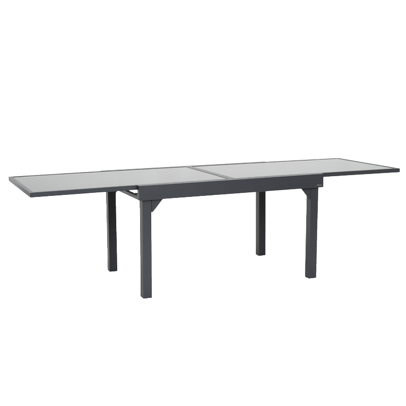 Разтегателна градинска маса THERMI - графит, снимка 5
