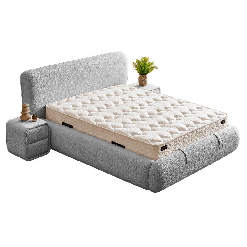 Тапицирана спалня с матрак RODOS PRO 160 х 200 - сив 18