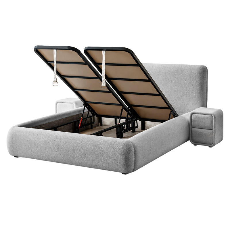 Тапицирана спалня с матрак RODOS PRO 160 х 200 - сив 18, снимка 3