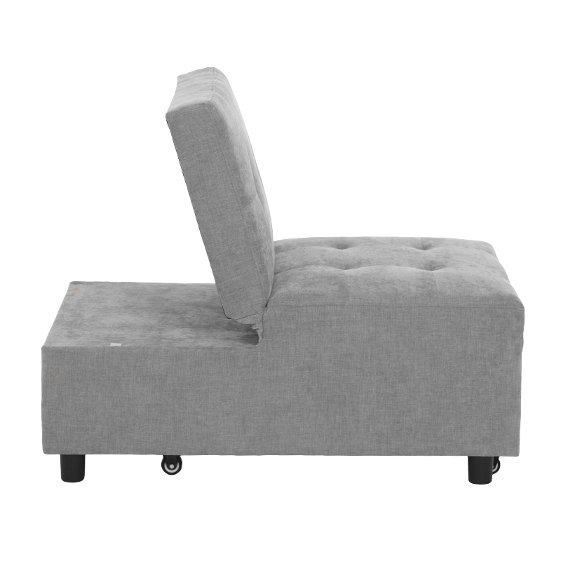 Разтегателен фотьойл LUBERO - сив, снимка 4