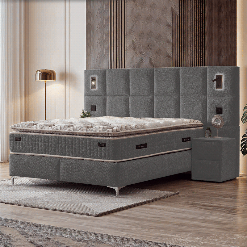 Тапицирана спалня с матрак IBIZA 140 х 200, снимка 2