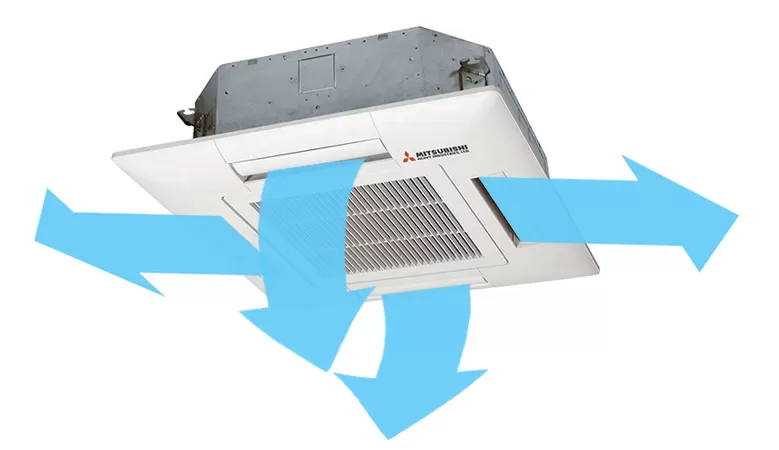 Касетъчен климатик Mitsubishi Heavy Industries FDTC25VH + SRC25ZS-W