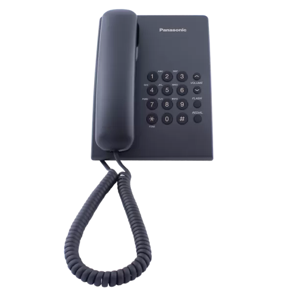 Жичен телефон Panasonic KX-TS500 - черен - 2