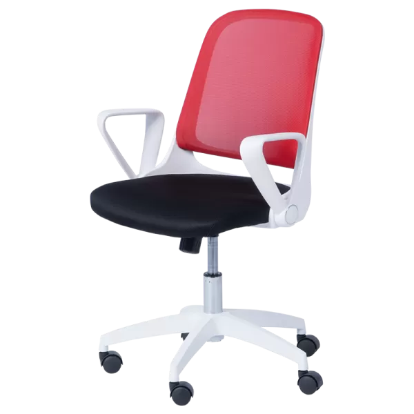 Working chair Carmen 7033 - red - black 