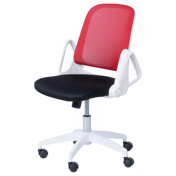 Working chair Carmen 7033 - red - black 