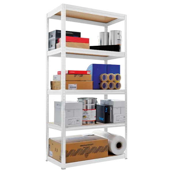 Metal rack STAR 180х90х45 cm, up to 175 kg per shelf - white