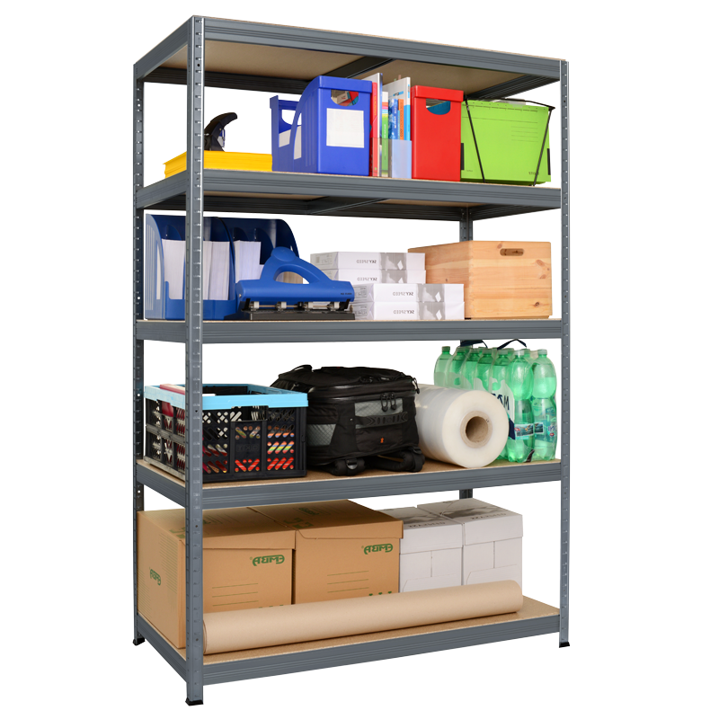 Metal Grey Rack Metal rack STAR PLUS 180x120x60 cm, up to 250 kg per shelf - grey | Bittel