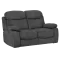 Electric recliner sofa 2-seater SELENA LUX - dark grey 457