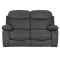 Electric recliner sofa 2-seater SELENA LUX - dark grey 457