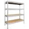 Метален стелаж MEGA 177x200x60 см, до 500 кг на рафт - цинк